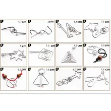 25 шт./компл. IQ металлические Провода головоломка для детей/взрослых подарок, творческий Логические Паззлы Игры развивающие Игрушечные лошадки хорошее качество