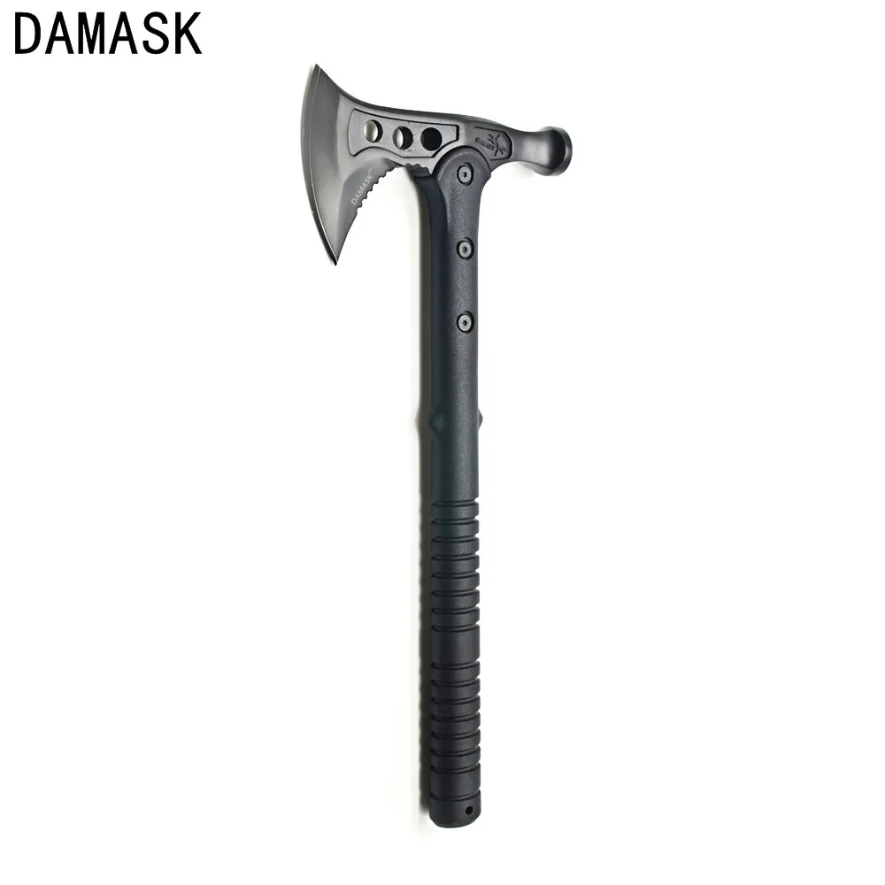 Damask Multifunctional Double Head Long Handle Hammer Axe Tomahawk Ice