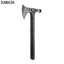 Damask Multifunctional Double Head Long Handle Hammer Axe Tomahawk Ice Fire Practical Axe Outdoor Tactical Axe Outdoor Hand tool