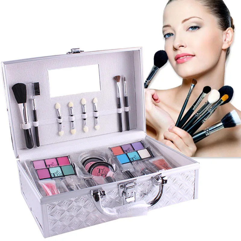 

MISS ROSE Brand Make Up Pack Makeup Artist Special Make Up Box Professional Makeup Set Eye Shadow Blush Lipstick Cosmetic Tool