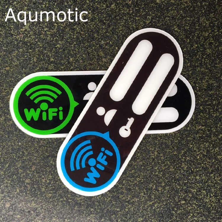 Aqumotic Wifi пароль меловая вывеска наклейка Wifi логотип 1 шт. Акриловая Wifi зона Наклейка номер счета пароль знак Декор