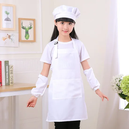  Children's apron set kindergarten children eat painting art advertising apron baking chef clothes w - 32969208923
