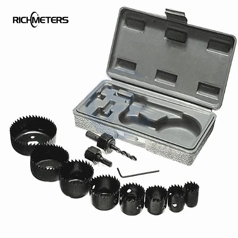 

11PCS Hole Saw Cutter Drill Suit Hole Opener Ceiling Plasterboard 19-64mm