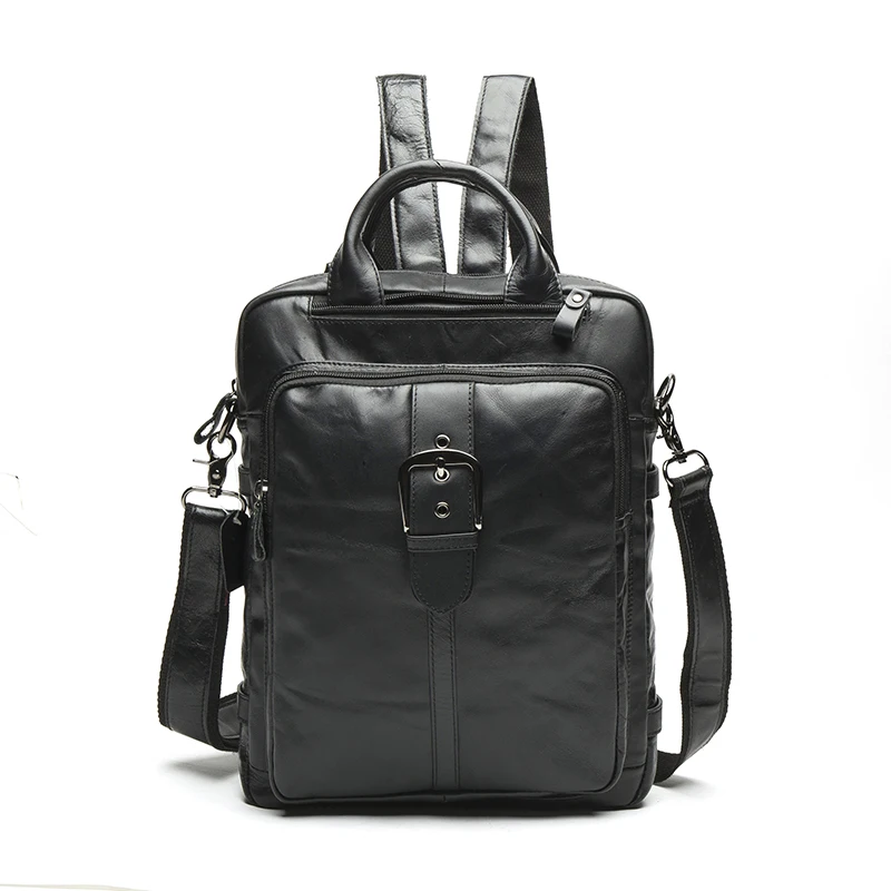 

New shoulder bag wholesale Korean first layer leather backpack male retro men's multi-function backpack