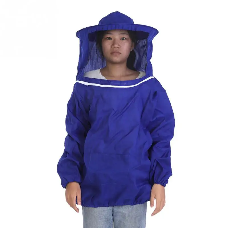 Профессиональная защита от пчел куртка костюм пчеловодческий оборудование для пчеловодов Садовые принадлежности - Цвет: Синий