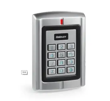 

2000 users Anti-vandal Metal Standalone keypad &RFID access /card reader W4 IP65 support 125KHz EM card,PIN length 4-8digits