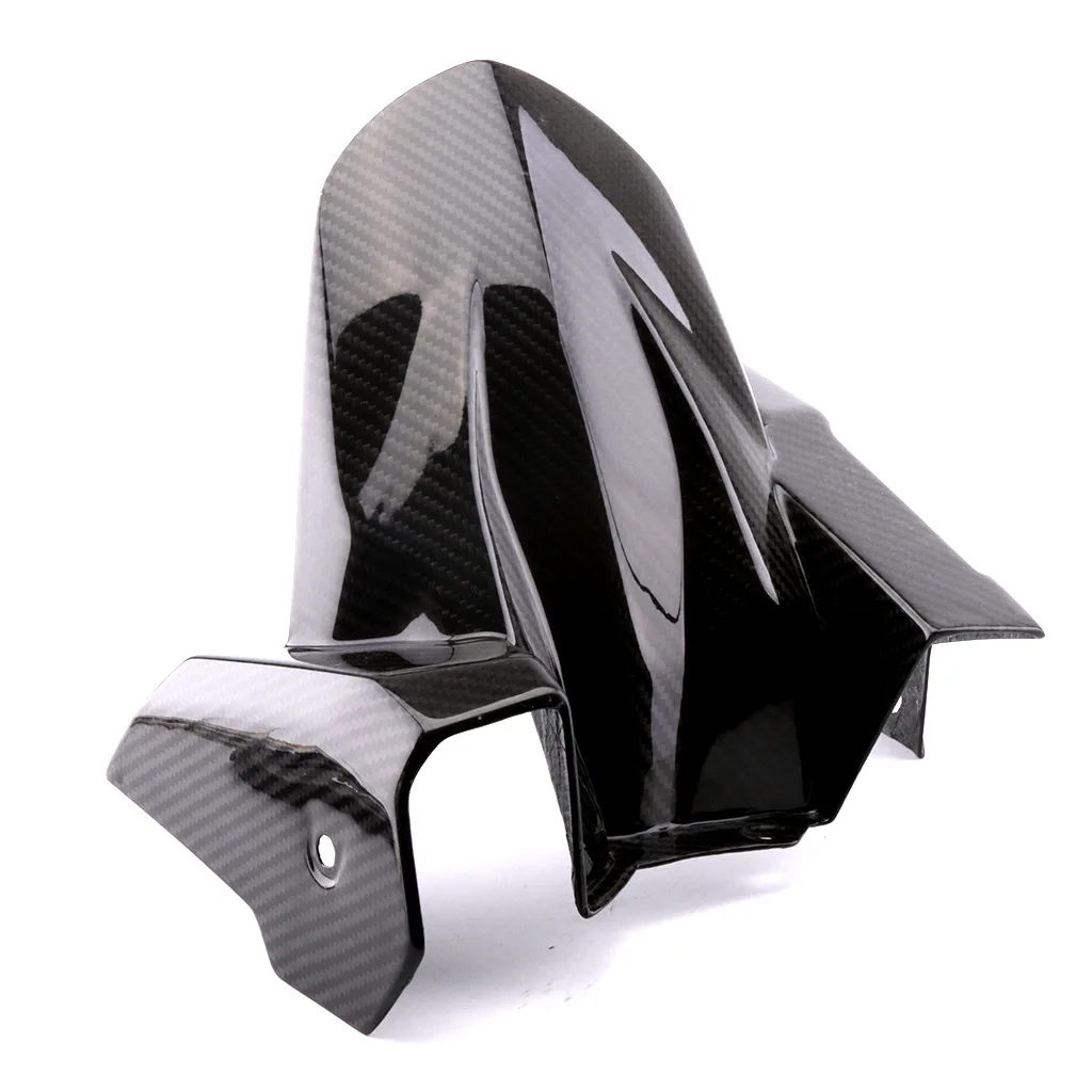 For Kawasaki Ninja 400 2018 2019 Real Carbon Fiber Rear Fender Splash Mud Dust Chain Guard Mudguard Protector Fairing Motorcycle Accessories