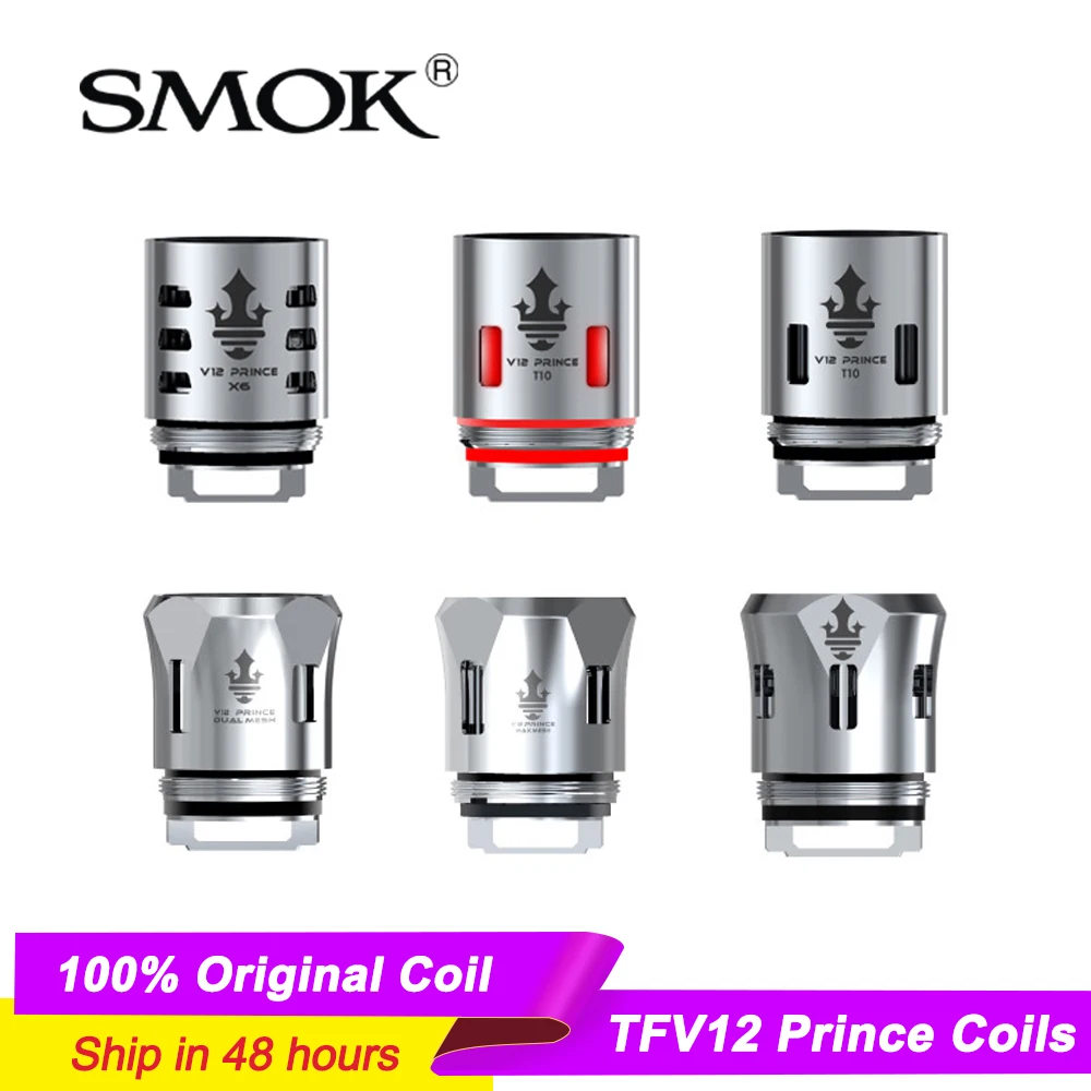 Катушка SMOK TFV12 Prince X6 Q4 T10 M4 сетчатые катушки для атомайзера Tank Cobra Edition электронная
