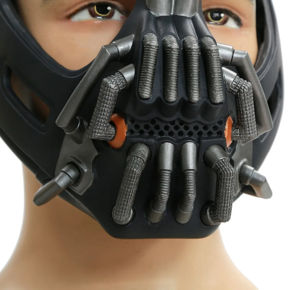 2016 xcoser hot movie batman the dark knight rises bane mask gun metal high level pvc - Halloween Costumes Bane 2016 xcoser hot movie batman the dark knight rises bane mask gun metal high level pvc - Halloween Costumes Bane
