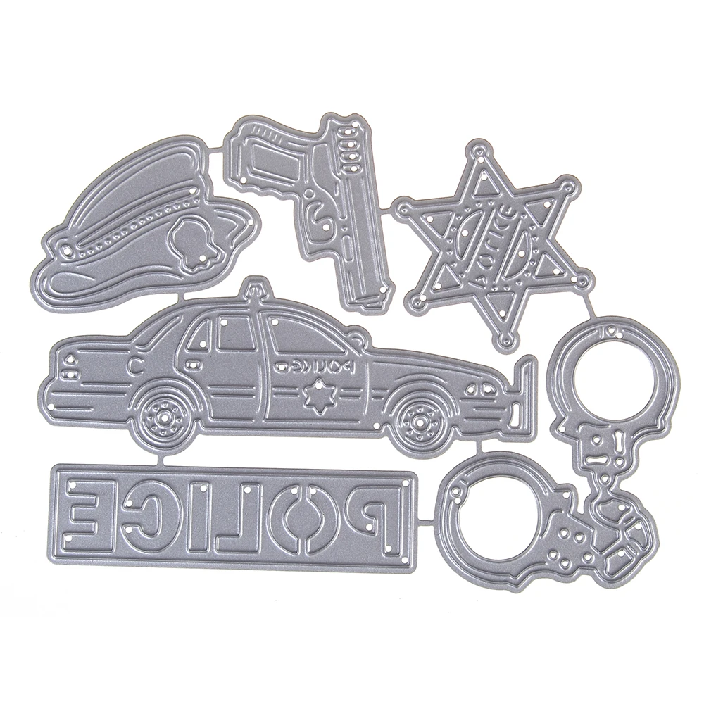 police car accessory handmade craft embossing metal cutting dies