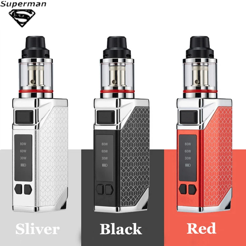 

SUB TWO Original Vape 80w Box Mod Kit 2200mah Build-in Battery 0.5ohm 2.5ml Tank Vapor Kit Electronic Cigarette Vape Pen Kit