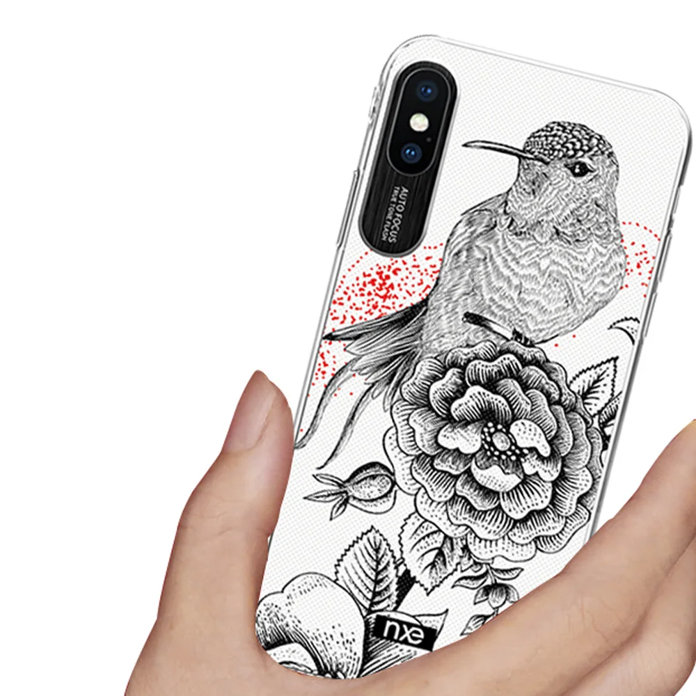 Тонкий рельефный чехол в китайском стиле для Apple iPhone X XS XR Xs Max|Бамперы| |
