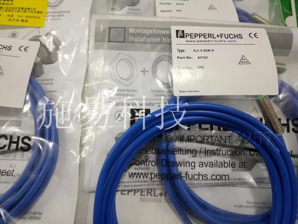 

Free shipping 1pcs The new explosion-proof spot Pepperl + Fuchs proximity switch NJ1.5-8GM-N genuine original quality