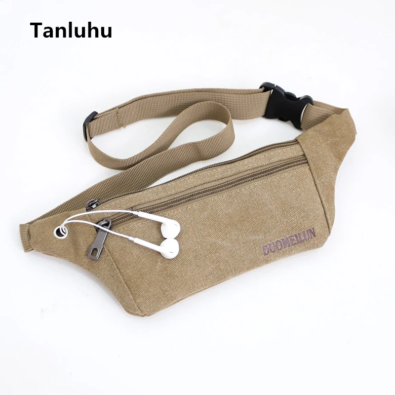 

Tanluhu unisex casual small travel belt bags men and women canvas waist bag & pack women cute multi functional durable belt bags