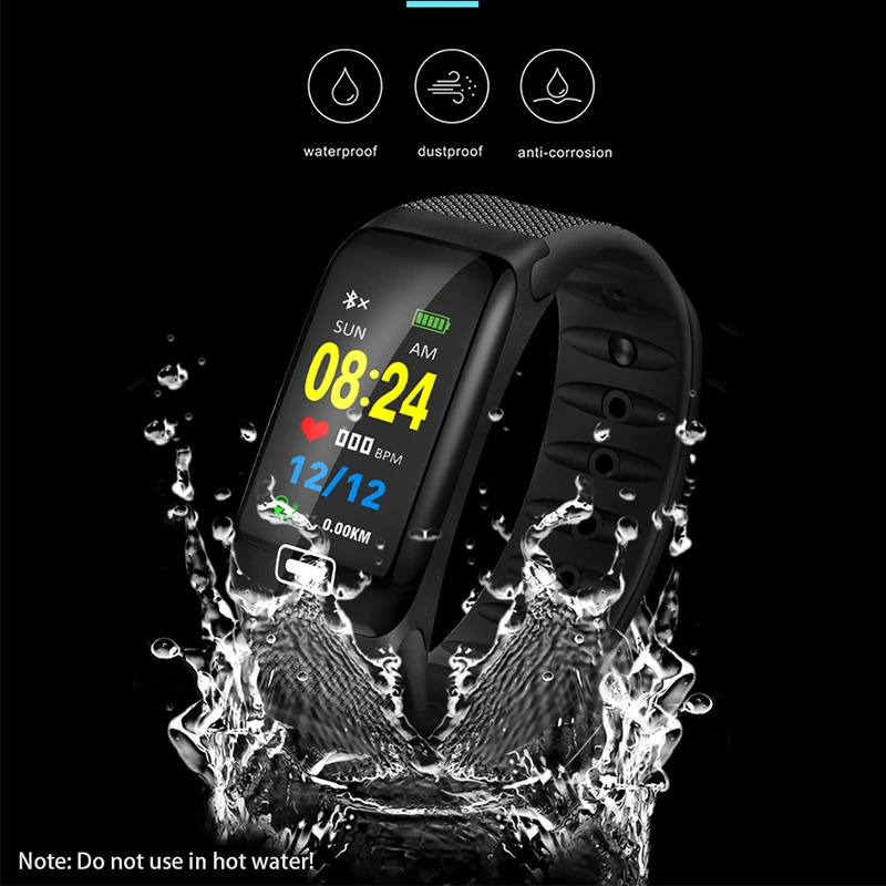BANGWEI 2019 New Smart Watch Fitness tracker Heart Rate  Blood Pressure Oxygen Monitor IP68 Waterproof Smart Watch Men Women+Box