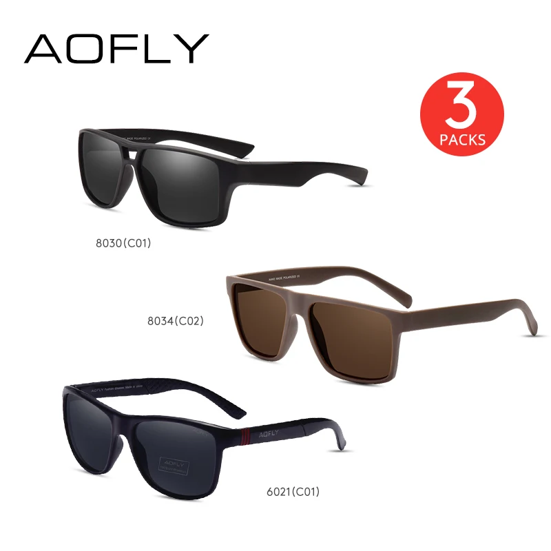 AOFLY 3 упаковки солнцезащитных очков для мужчин и женщин посылка распродажа комплект из 3 очков - Цвет линз: MPACK2