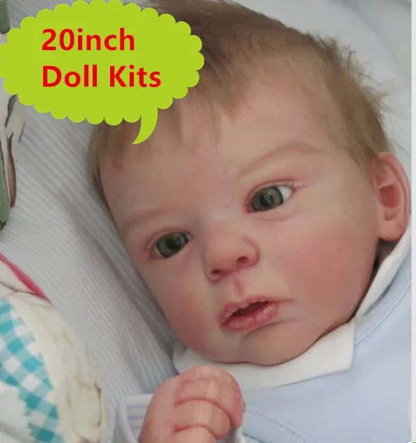 NPK мягкие виниловые аксессуары для куклы реборн 20 дюймов Bonecas Bebe Reborn Doll наборы DIY Неокрашенная пустая кукла часть детские игрушки сделай сам