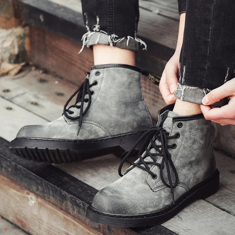 

Men Shoes Fashion Warm Fur Winter Men ankle Boots Waterproof Snow Boots Footwear High Top suede leather Casual Shoes Men k4
