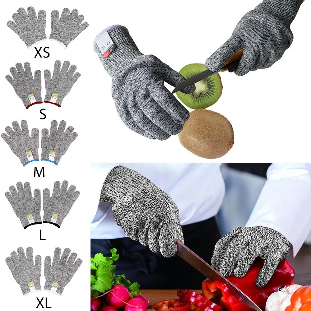 

Stab Resistant Gloves Cut Resistant Gloves Wear-Resistant XS-XL HPPE Cookware Cutting Tool Protection Finger Protectors