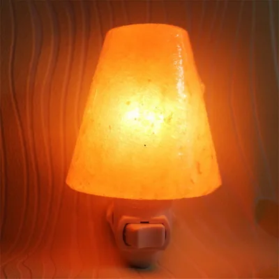 Натуральная Гималайская ручная резная соляная лампа с лампой, вращение на 360 градусов, американская вилка, подарки на Рождество и день рождения - Испускаемый цвет: Type6