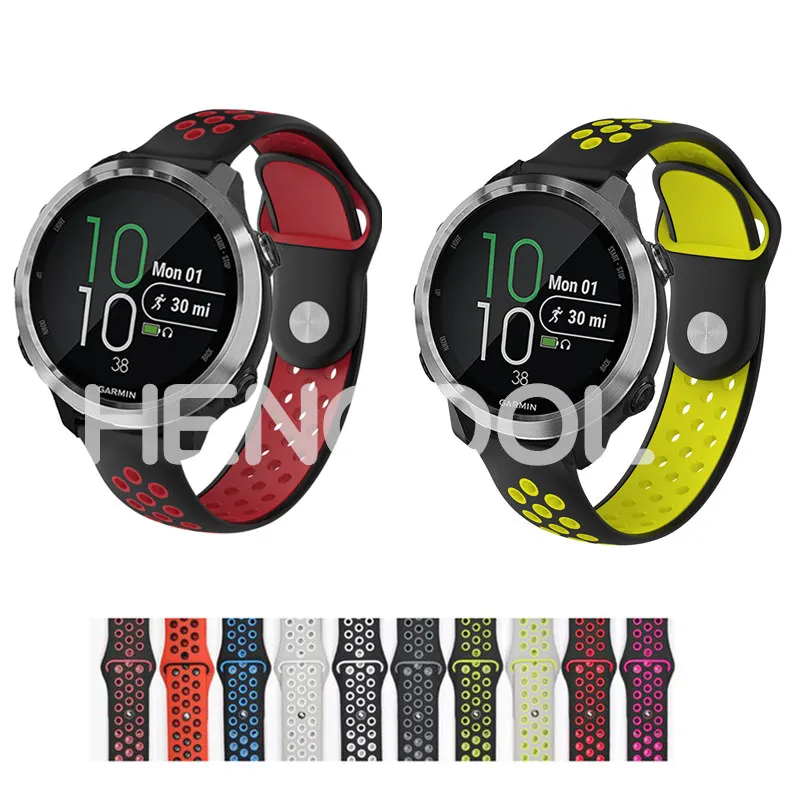 

Dual Color Silicone Replacement Watchband Strap for Garmin Forerunner 645 Smart Sports Bracelet Watch Band