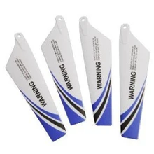 Lâminas sobresselentes dos pces de syma 4 para o rotor rc s107 do helicóptero, azul