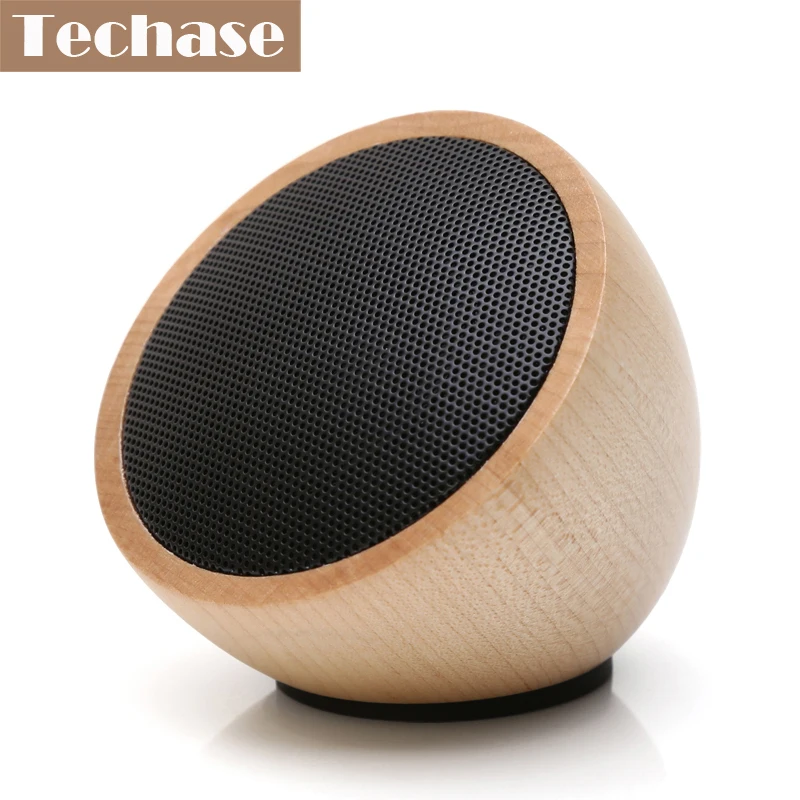 Techase деревянные беспроводные bluetooth колонки мини порт mp3 плеер Тиль для компьютера