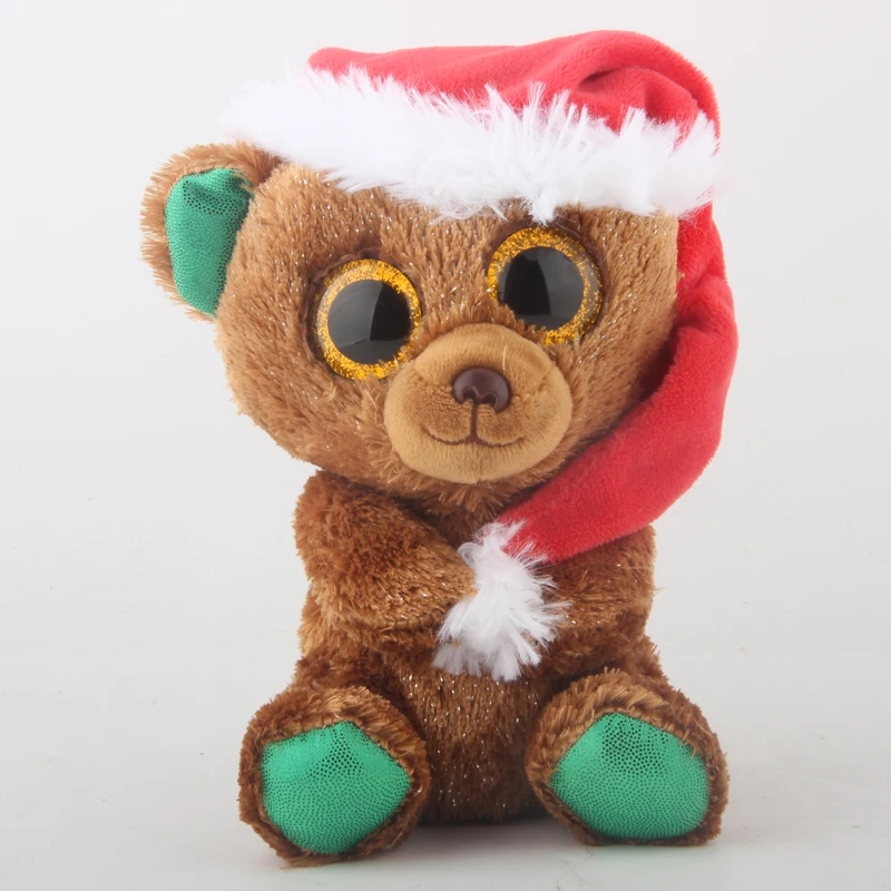 

Ty Beanie Boos 6" 15cm Nocholas The Bear Plush Regular Soft Big-eyed Stuffed Animal Wild Cat Collection Doll Toy
