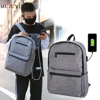 

Large Capacity Laptop Backpack Man USB Charging Design Black Blue Backpack women School Backpack Mochila