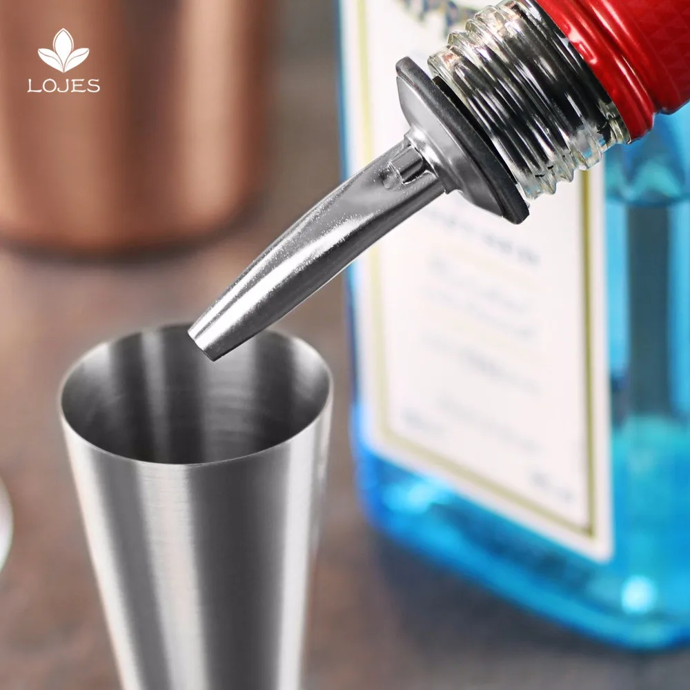 12 шт./лот нержавеющая сталь ликер Spirit Pourer Flow бутылка для вина носик бар аксессуары