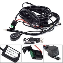 Универсальный 12 в автомобильный пульт дистанционного управления вспышка стробоскоп 2 свинца светодиодный свет комплект жгута проводов