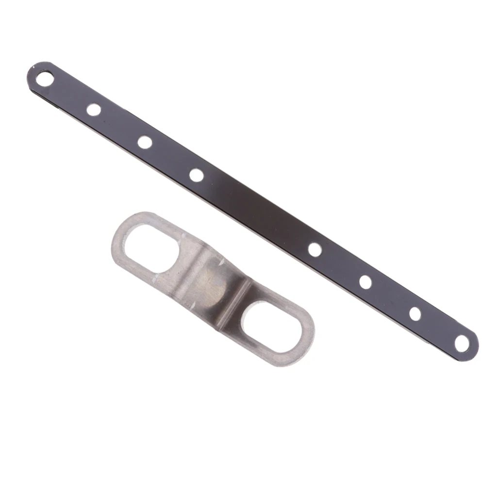 2 Pieces Exhaust Muffler Motorcycle Universal Hanger 12inch Mounting Bracket + Z Shape