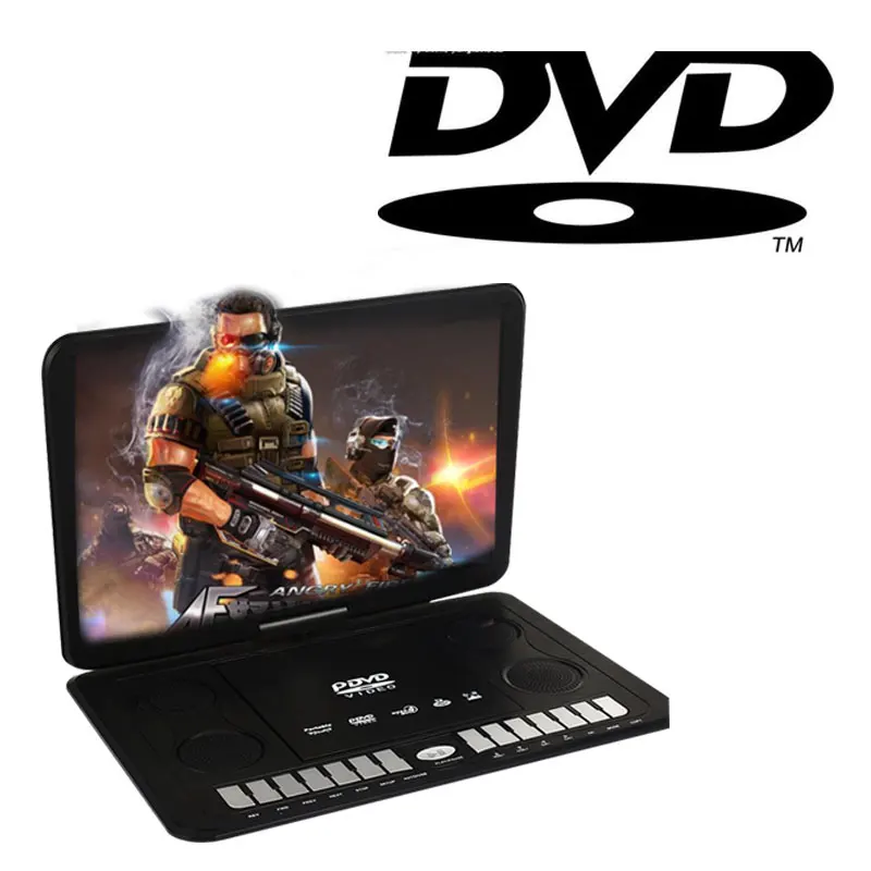 

Brand New Portable Multifunctional 13.9 Inch DVD Player 270 Rotation Screen with Remote Control Support HD TV/Game Function