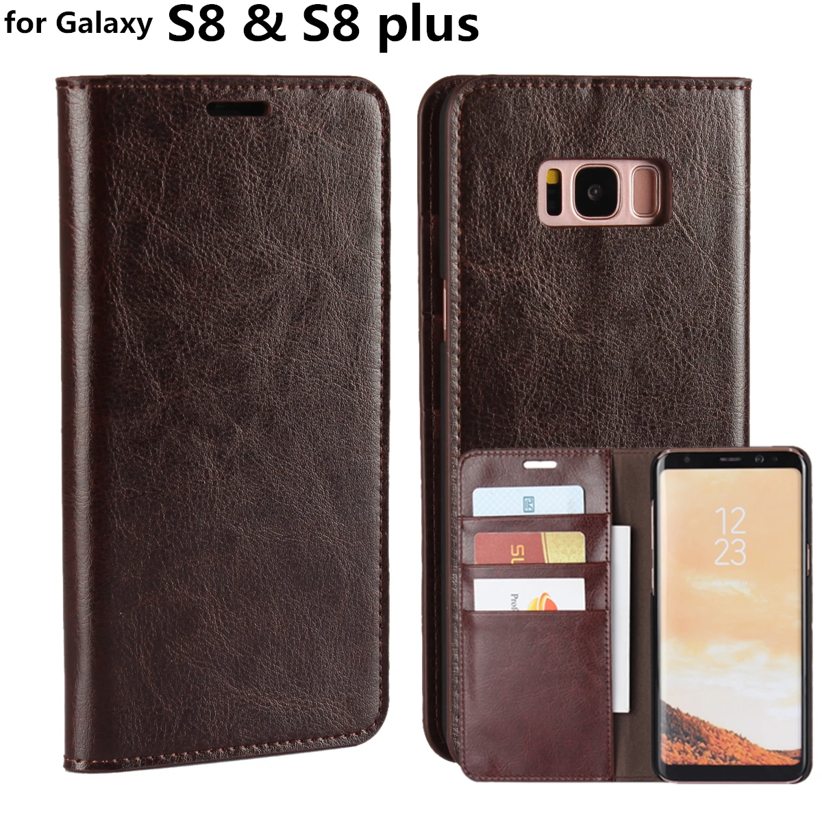 bilder für Deluxe Mappenkasten Für Samsung Galaxy S8 Plus premium ledertasche Flip-Cover für Galaxy S8 5,8 "& 6,2" bilder für Deluxe Mappenkasten Für Samsung Galaxy S8 Plus premium ledertasche Flip-Cover für Galaxy S8 5,8 "& 6,2"