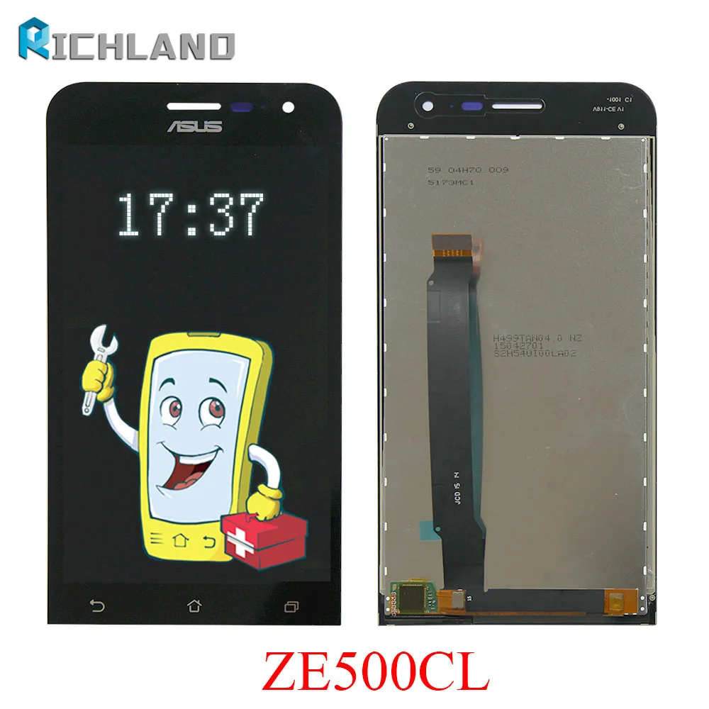 ЖК дисплей Дисплей для Asus Zenfone 2 ZE500CL Z00D Сенсорный экран планшета Стекло Сенсор в