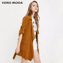 Vero Moda ДРАПИРОВАННОЕ пальто с отворотом 3/4 на завязках | 318117503