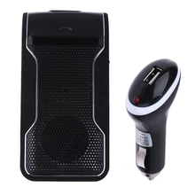 Universal Bluetooth handsfree Car bluetooth handsfree kit Car Speaker Sun Visor Clip 10m Distance For Smartphones car charger