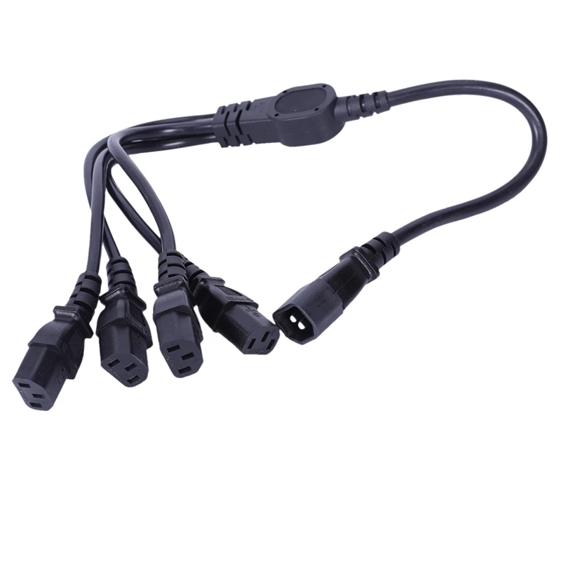 IEC 320 C14 male to 4XC13 female Y Тип разветвитель шнур питания черный| |