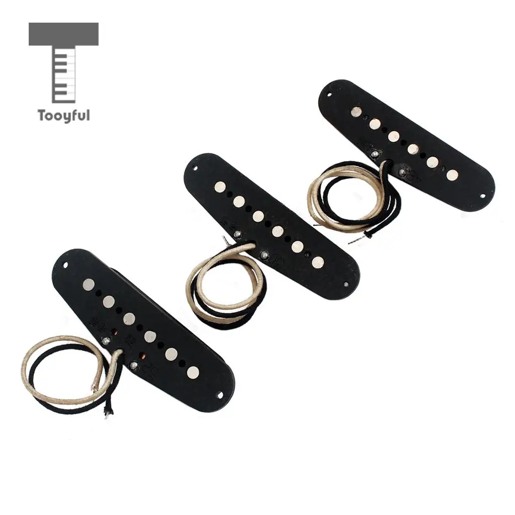 Tooyful 3 шт. SSS набор хамбакеров Fit Strat Stratocaster ST Box гитары ручной намотки звукосниматели аксессуары для гитары