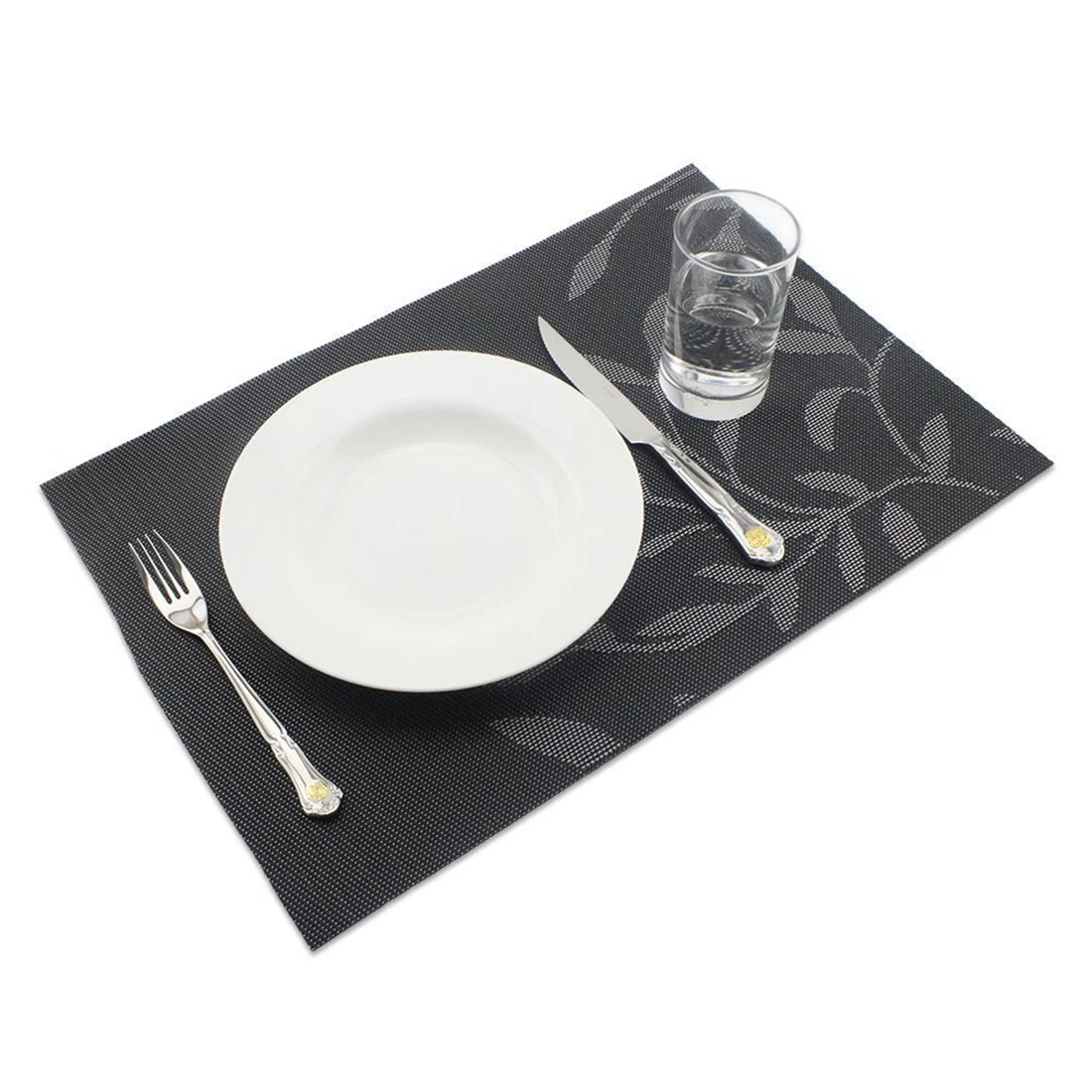 Tableware Placemat Fashion PVC Dining Table Mats Disc Pads Bowl Cup Pad Coasters Waterproof