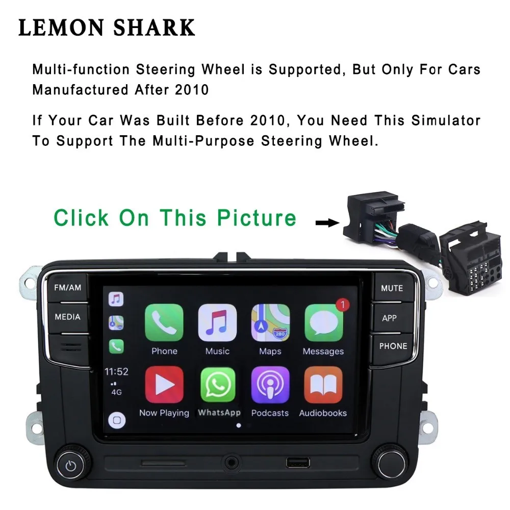 Rcd330 Plus RCD330G Carplay Car MIB Radio RCD 330 330G 6RD 035 187B For VW Golf 5 6 Jetta  CC MK6 MK5 Tiguan Passat B6 B7 187B