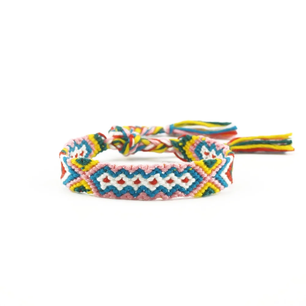 

AMIU Friendship Bracelet Ethnic Bracelet Woven Rope String Hippy Boho Cotton Handmade Bohemia Lover Bracelet For Women And Men