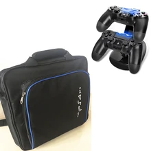 PS4 PRO carry bag storage travel protect Case Handbag Shoulder bag+Charger Dock Station Stand For Sony Playstation 4 Pro PS4 Pro