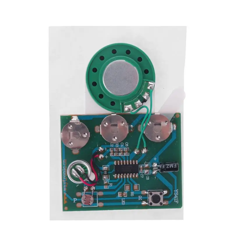 

30S 30secs Photosensitive Sound Voice Audio Music Recordable Recorder Board Chip Programmable Music Module for Greeting Card DIY