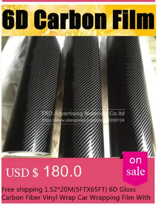 custom car seat covers Premium quality 10/20/30/40/50/60X152CM 6D Carbon fiber film super big texture 6D carbon wrap sticker with air free bubbles6D Glossy Carbon Vinyl Wrap with Air Release Bubbles Free plate number