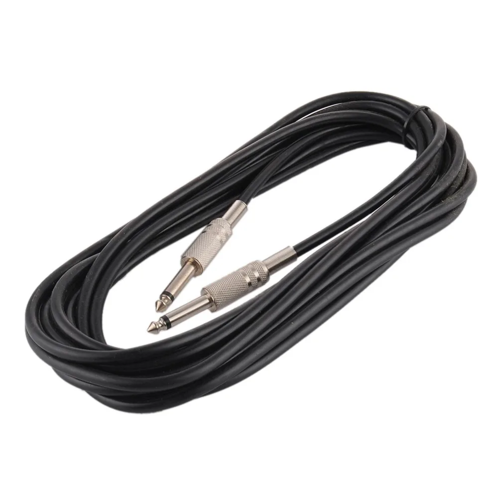 

1pc 3M 10 Feet / 6M 20 Feet Universal Guitar Cable Bass Musical Instrument Cable Cord 1/4 Inch Straight to Right Angle Plug