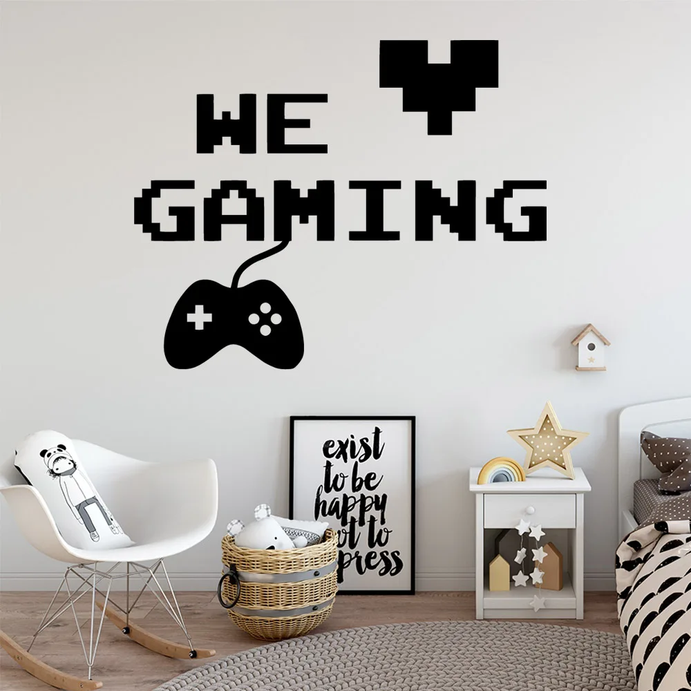 

Beauty We Gaming Decorative Sticker Waterproof Home Decor For Kids Room Living Room Home Decor Wall Decal Home Decor