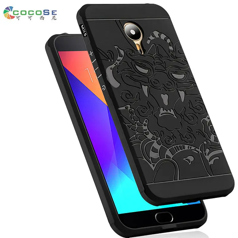 Meizu MX5 силиконовый чехол люкс 3D резной дракон оригинальный cocose Mate Мягкие TPU