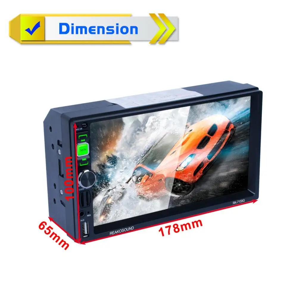 

7-Inch Full HD 1080P Car Bluetooth Media MP5 Player GPS Navigator Android Phone Image HD Rearview All-in-one AM FM Mp5 Car Radio