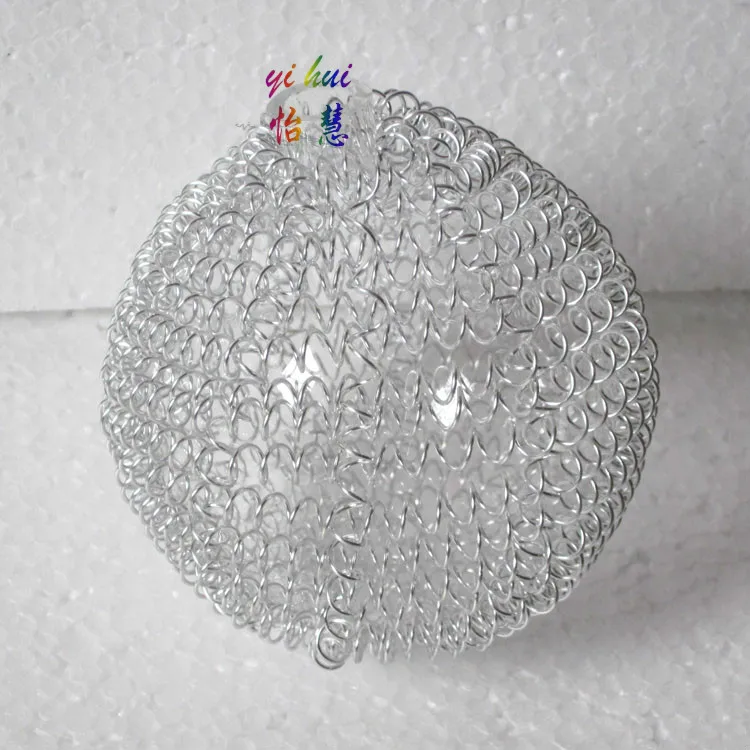 3 шт. прозрачный стеклянный абажур с серебряной алюминиевой проволошт